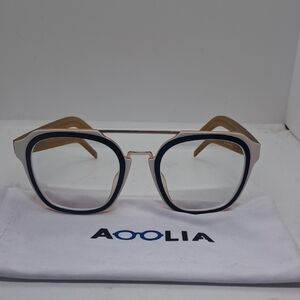 NWOT Aoolia 1230 Eyeglass Frames Orange, Blue, & White